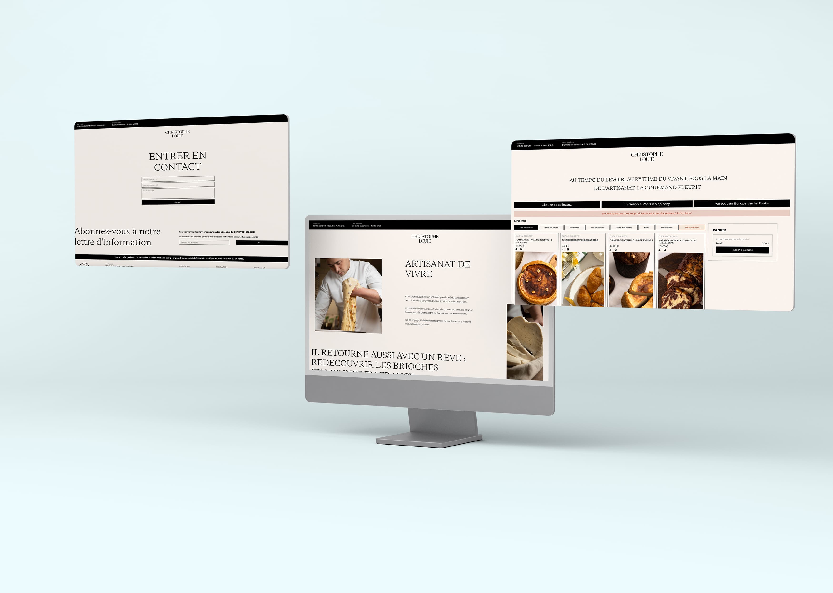 Christophe Louie website built by WebAnts London web design agency
