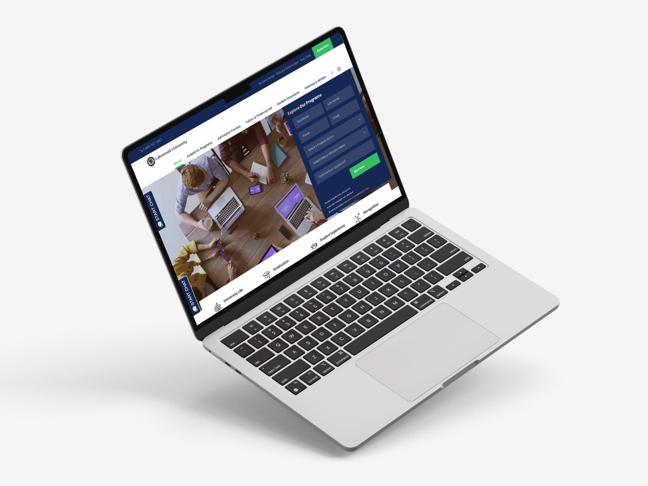 Lakewood University website built by WebAnts London web design agency