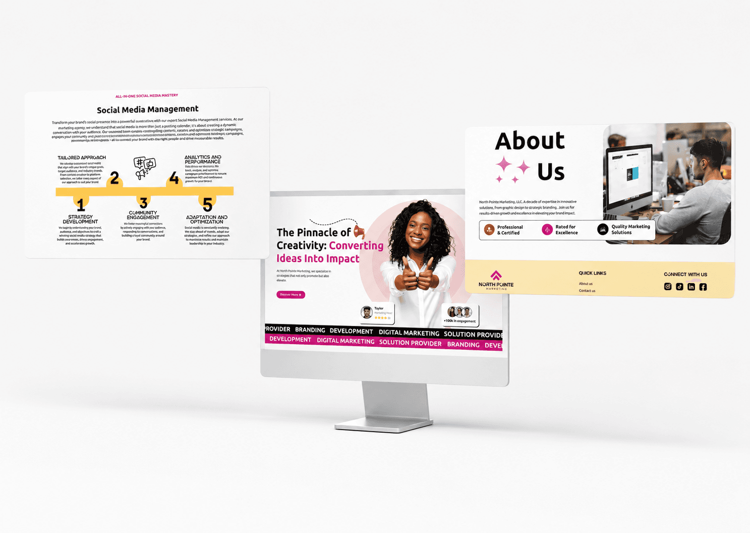 North Pointe Marketing website built by WebAnts London web design agency